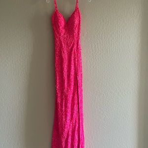 Sherri Hill pink sparkly dress size 2